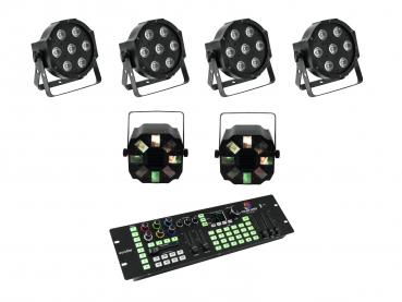 Eurolite Set 4x LED SLS-7 + 2x LED FE-700 + DMX LED Controller
