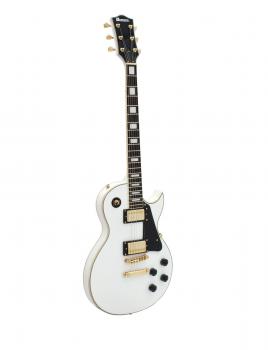 Dimavery LP-520 E-Gitarre, weiß/gold